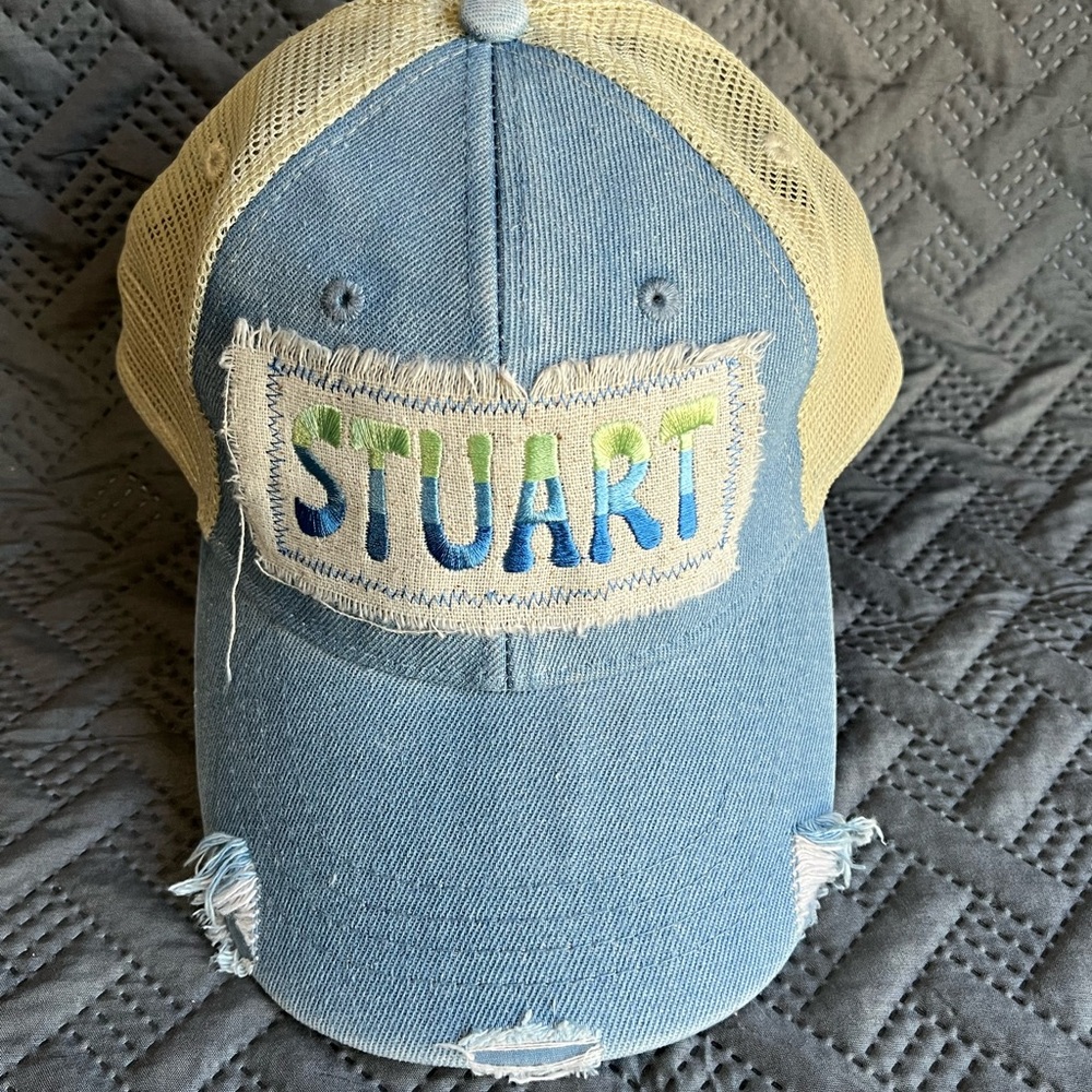 Adams Blue and Cream Fashion Cap